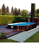 Piscina italiana exterior de madera Jardin 727
