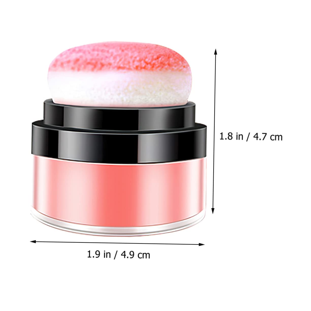 DOITOOL 4stücke Loose Powder Blush Mit Puff Für Gesicht Leicht Und Atmungsaktiv Für Strahlendes Make-up-erlebnis Geeignet Für Damen Und Schwarze