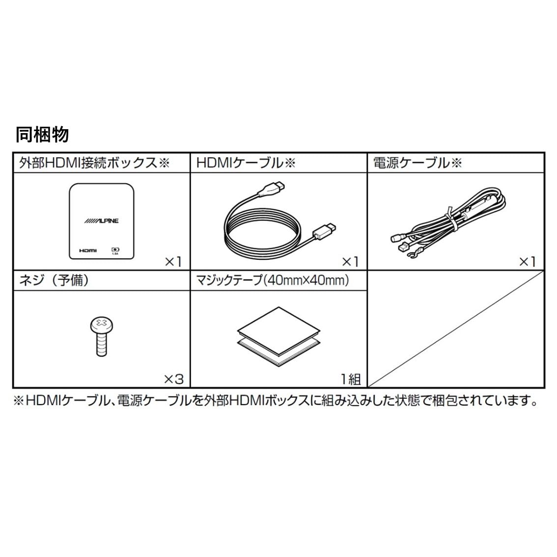Amazon | アルパイン(ALPINE) クリアサウンドリアビジョン用外部HDMI