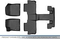 Vista 5 de MAXLINER - Juego de tapetes de piso de ajuste personalizado de 3 filas compatibles con Cadillac XT6 2020-2025