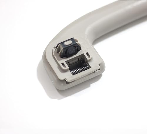 Miniatura 4 de Krobelus Manija de Agarre Interior Automático Exclusivamente para Nissan 73940-6CA0A (Sin Gancho Tipo 1Pcs, Gris Claro)