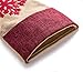 SANNO 18 inch Burlap Christmas Stockings, Large Bulk Red Traditional Christmas Snowflake Christmas Socks Christmas Candy Bag Toy Socks Hanging Family Decorations Holiday Ornament