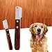 DECOMELODY 1pc Dog Grooming Tool Pet Undercoat Rake Dematting Brush for Dogs Hair Remover Stainless Steel Comb