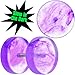 Body Candy Unisex 2PC 00G Look Stainless Steel Illusion Cheater Plug Earrings Two Tone Purple Glow in the Dark Fake Ear Plugs Gauges