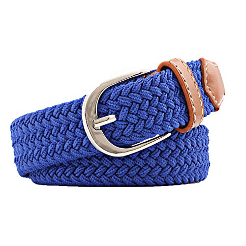 Andongnywell Unisex Elastic Belt Stretch Braided Skinny Woven Jeans Dress Casual Belt Waist Strap Cinch Waistband