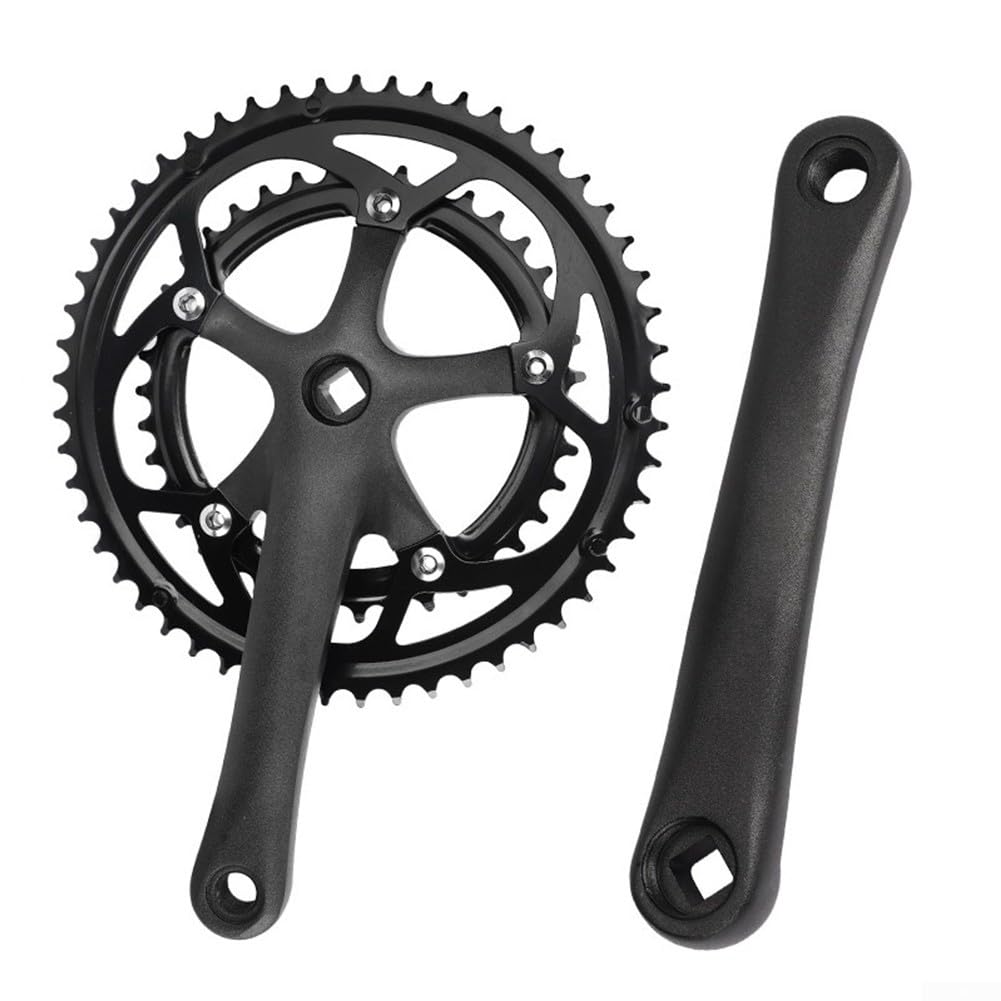Zoegneer Guarnitura per bici da strada 53 39T 8 9 10 velocità 170 mm 130BCD in lega di alluminio corona per pedale da 14 mm