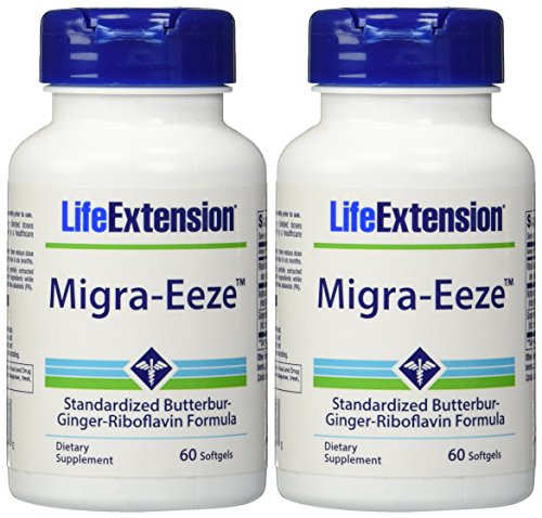 Life Extension Migra-EezeTM Standardized Butterbur-Ginger-Riboflavin Formula, 60 Count (Pack of 2)