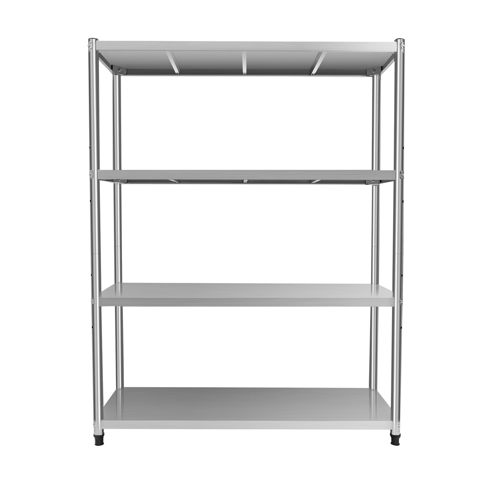 Schwerlastregal,120x40x150cm Gastro KüChenregal Standregal GewüRzregal,201 Edelstahl Vorratsregal Lagerregal für Vorratsräumen, Gastronomien, Küchen, Großküchen und Vieles