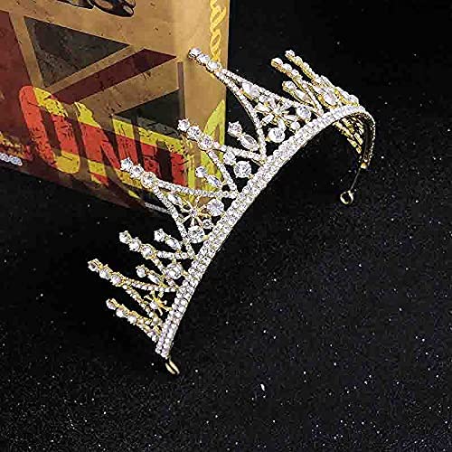 Diadème et couronnes en Cristal Brillant de Couleur Or/Argent, Accessoires Photo, Bandeau pour Femmes, fête de Mariage