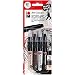 Marabu 1409000-203 Creative Art Crayon Set 4/Pkg-Essentials-Flesh, Cocoa, White & Black