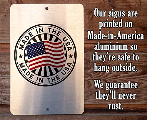 Beware of Well Just Beware - Funny Warning Sign, Yard and She Shed Display, Gate and Front Porch Decor, Man Cave and Garage Accessories, 12x18 Use Indoors or Outdoors Durable Rustic Metal Sign - Image 4