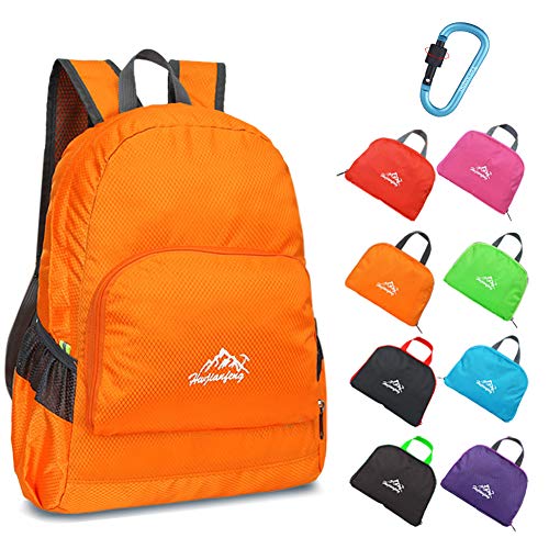 Yovanpur Mochila Plegable Ligero Impermeable 20l Bolsa Empacable con Mosquetón de 1