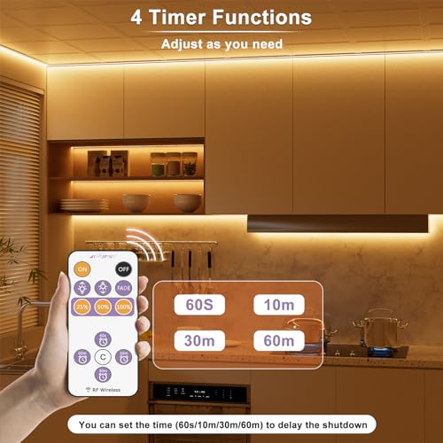 Tira LED MIWISE COB 2700K 10m con control remoto miniatura 3