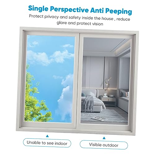 Película para ventana privacidad espejo unidireccional plata miniatura 7