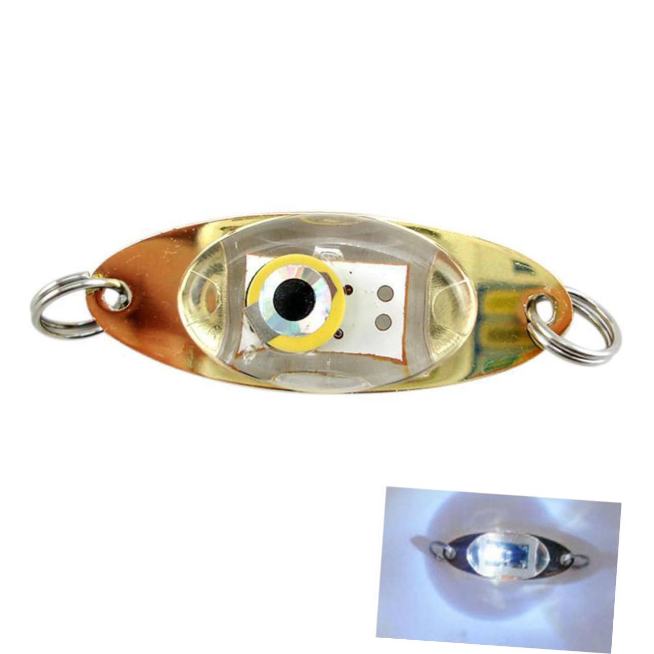 BESPORTBLE 15pièces Bait Lumineux LED Œil pour Nocturne Lumière Flottante Rouge Vert Bleu Blanc