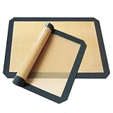 Betus Silicone Baking Mat - Professional Kitchen Food Bakeware (11-5/8" X 16-1/2") - Non-Stick Pastr