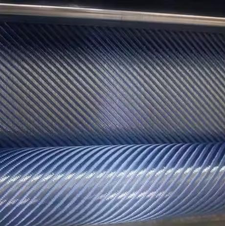 Blue Kevlar Fiber and 3K Carbon Fiber Blended Fabric 280gsm 20 inches/50cm Wide 8 * 8 Large Diagonal Aramid Rolled up Packaging (Blue, 1m x 0.5m a Slice)