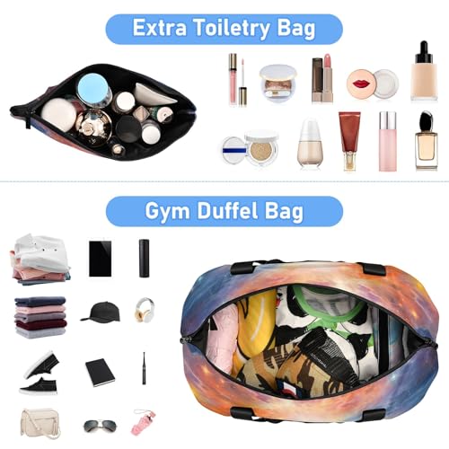 Travel Duffel Gym Sports Luggage Bag Expandable Large Capacity Nebula 3 Sports Bag for Women and Men4