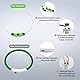 Hundehalsband mit LED-Licht, TPU-Material, wasserdicht, für Haustiere, Katzen, Hunde, Nachtsicherheit, leuchtet im Dunkeln, wiederaufladbar über USB, verstellbare Größe.