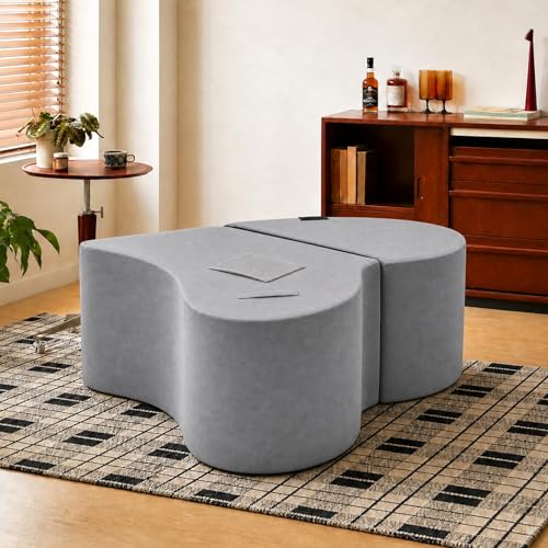 2-in-1 Yoga Chaise Sofa, Convertible Heart Shape for Stretching & Relaxing - image 3