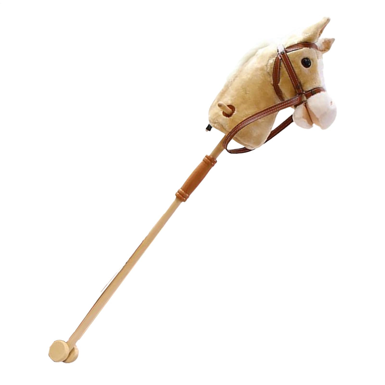 Stick Horse - Sons De Hennissement De Poteau Détachable | Poney D'équitation En Peluche, Tête D'animal De Jeu De Rôle Cowboy | Pour Les Jeux De Rôle Garçons Filles D'âge Préscolaire Anniversai