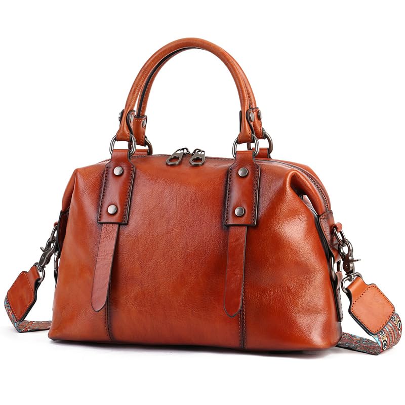 Retro Mandela Leather Handbag