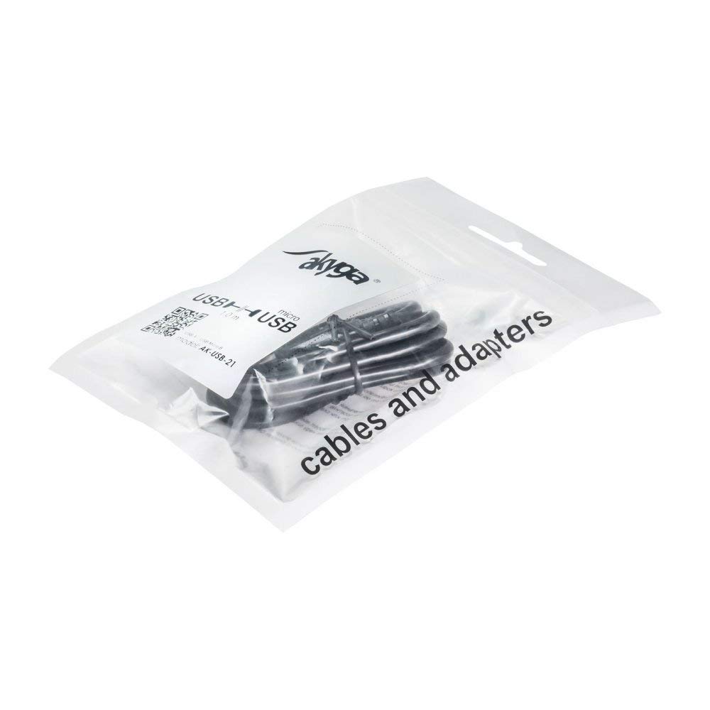 AKYGA Cavo Micro USB 2.0, 1 Metro. Per Ricarica E Sincronizzazione Dati. Cavo Di Ricambio Universale Di Alta Qualità A Prezzo Competitivo. Compatibile Con Molti Dispositivi. - 2