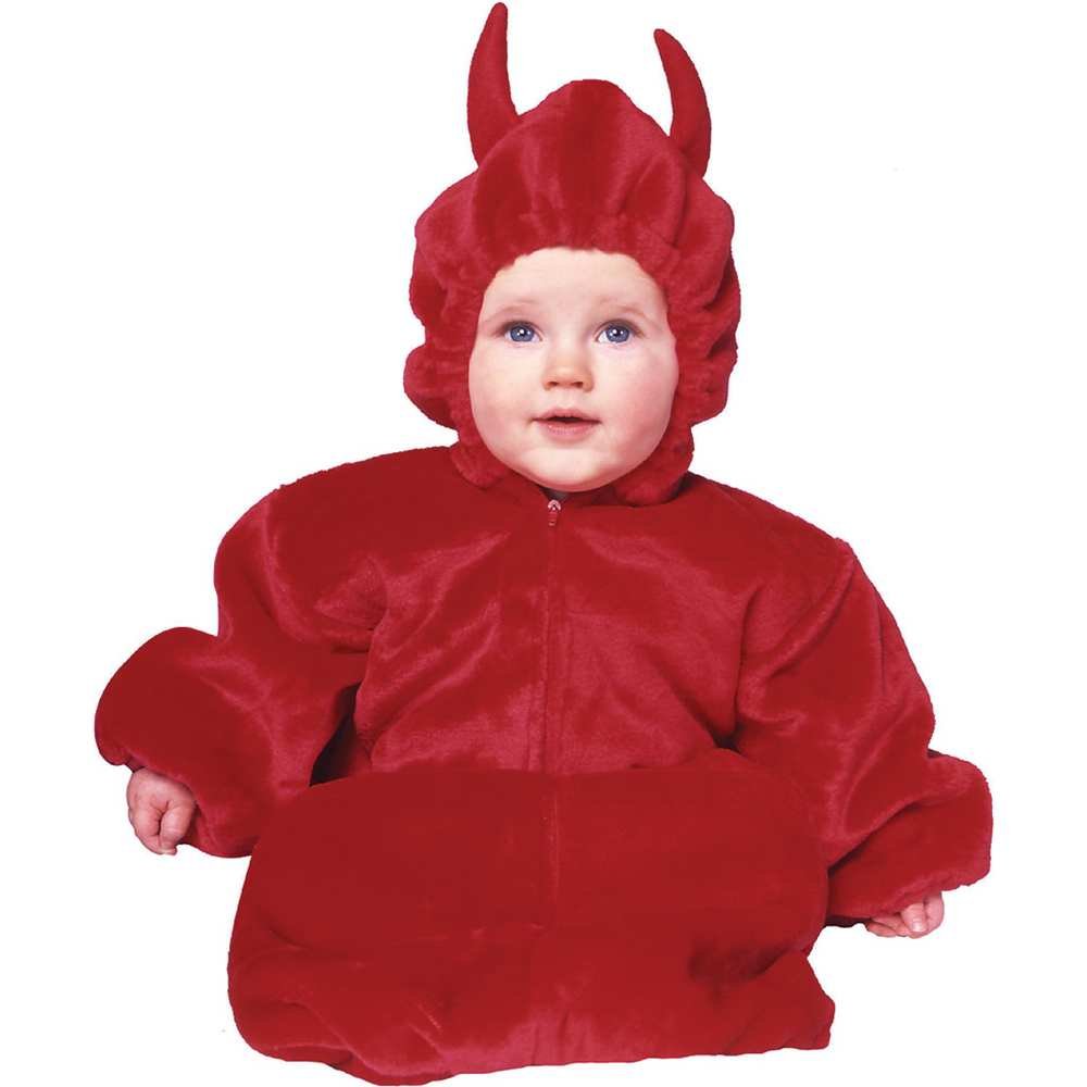 My Little Devil Baby Bunting Costume,0-8 Months,Red