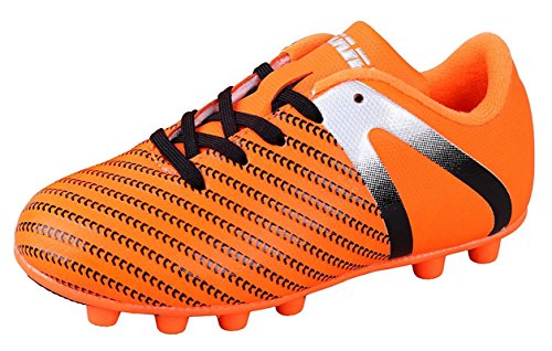 Vizari Unisex-Kid's Impact FG Orange/Silver Size Soccer Shoe, 11 Regular US Little Kid