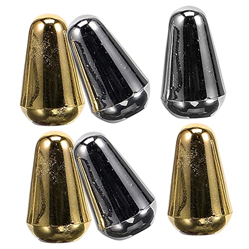 TENDYCOCO ギタートグルチップ ノブキャップ 6個セット エレキギター用 3ウェイ 5ウェイトグルスイッチ対応 交換パーツ