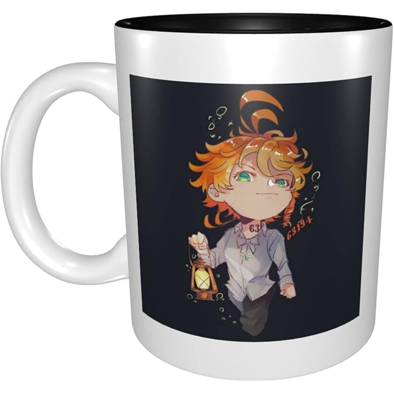 ホーム キッチン 全3色 黒 赤 ベージュ エマー 約束のネバーランド 電子レンジ対応 330cc マグカップ 陶器 コーヒーカップ 食器 おおきめ 軽量 誕生日プレゼント 結婚祝い ギフト おもしろい おしゃれ かわいい キャラクター レディース メンズ 子ども Y8c2hjimvs