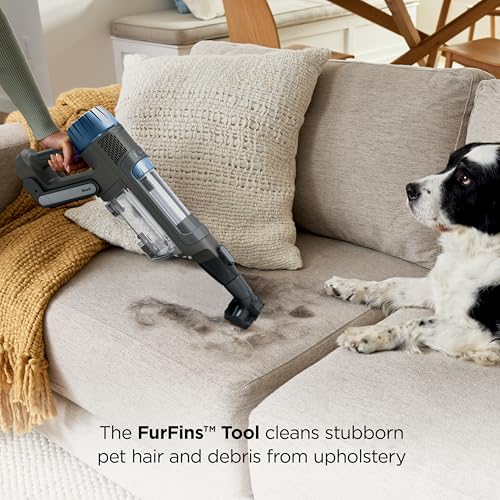 Image of Shark PowerDetect Cordless Stick Vacuum, Powerful Suction, HEPA Filtration, Carpet & Hard Floor, Portable, Stick Vacuum for Pet Hair, Java Ice Blue, IP1255