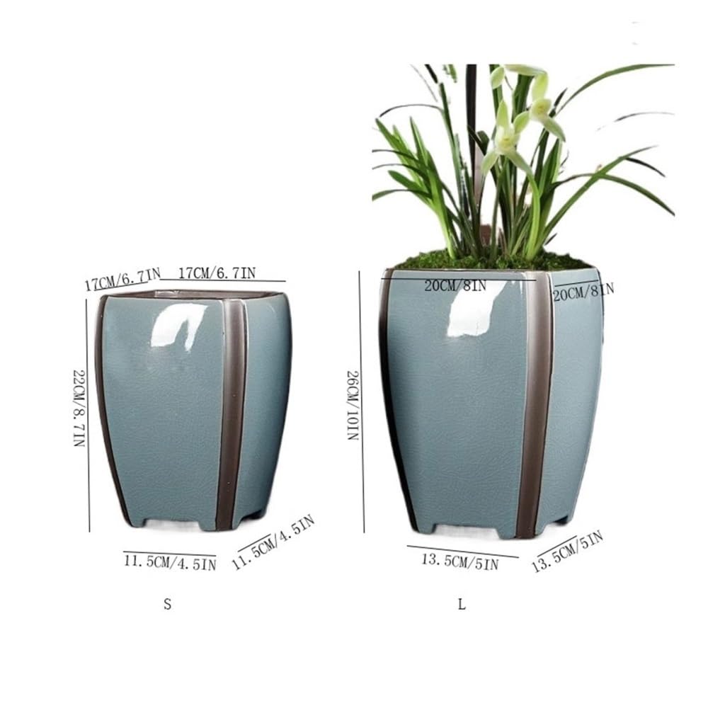 Doniczka, Bardzo duże doniczki na storczyki, otwarte ceramiczne bonsai, wysokie modele doniczek do wnętrz(L)