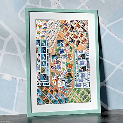 Usps “U.s. Stamps Of The 80’S” 1000 Piece Jigsaw Puzzle | Collectible Puzzle Artwork Featuring Iconic & Collectible Usps Stamps | Officially-Licensed United States Postal Service Puzzle & Merchandise #TOP4