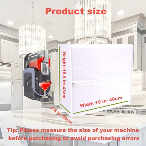 Image of Ninja Slushie Machine Cover Accessories with 2 Pcs Wire Miracle Cleaning Cloths, Open Bottom for Easy Use Suitable for Ninja Slush FS301C /FS301 /FS300（Silver）