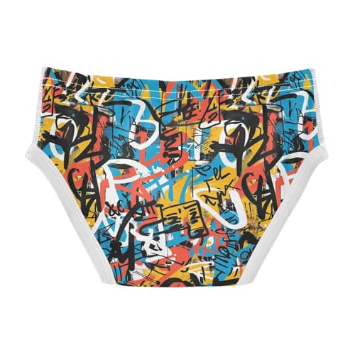 visesunny Boys Cotton Underwear Minimalist Line Doodle Printed Toddler Soft Training Briefs Size 2T-8Y for Kids2
