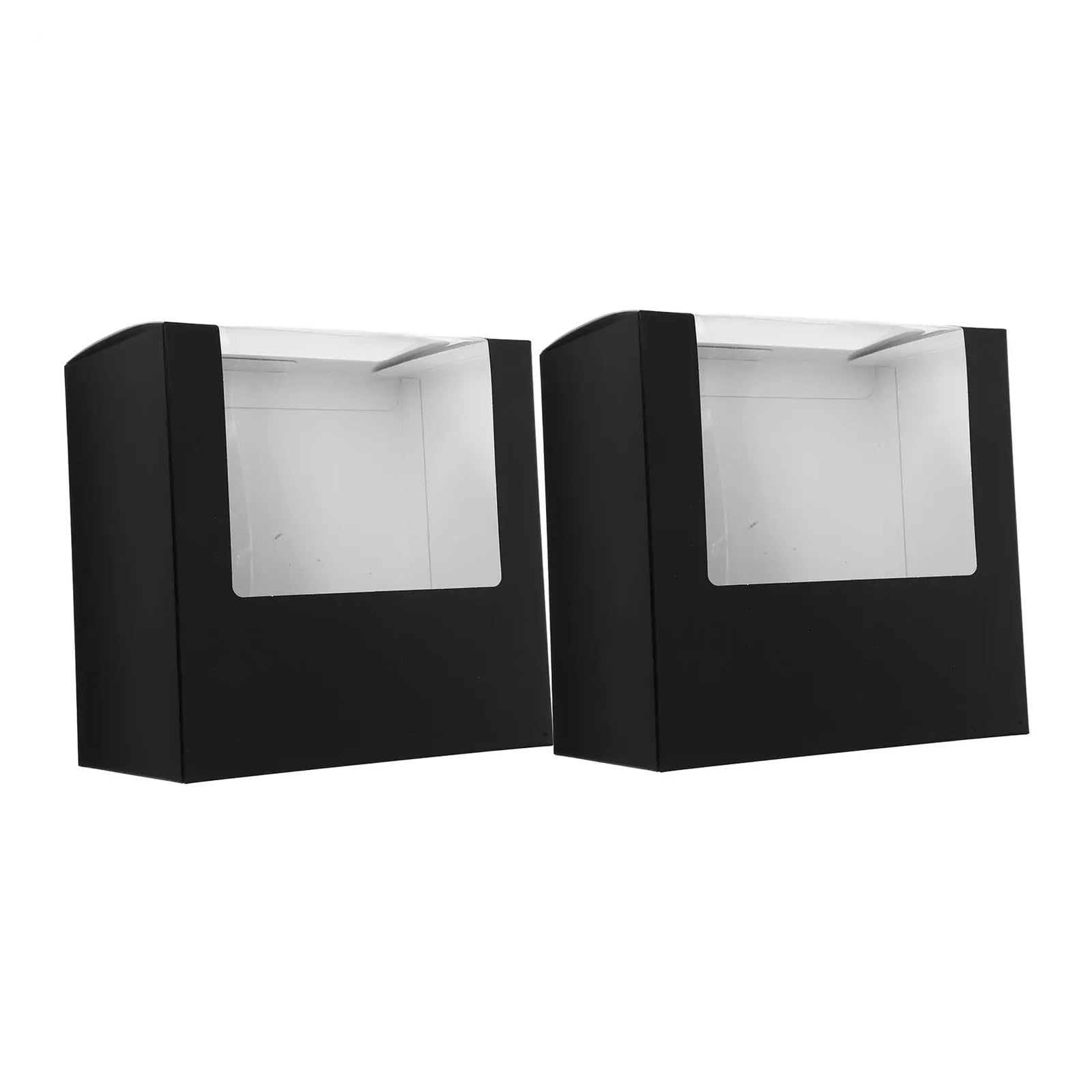 Caja de cartón for Guardar Sombreros de Gran Capacidad, 2 Unidades, Cuadrada, for Viaje, Plegable, for Guardar y exhibir Sombreros. para Dormitorio, Mudanza
