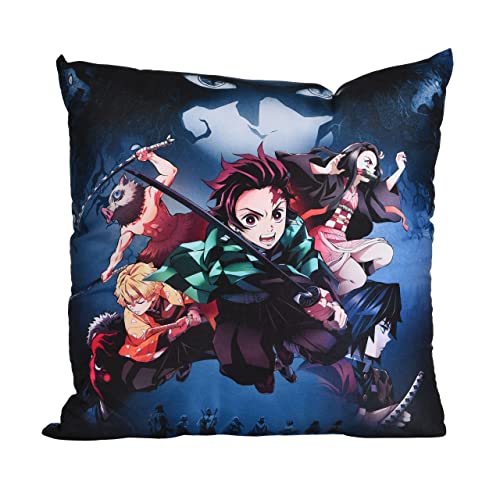 Elbenwald Kissen mit Crew Motiv für Demon Slayer-Fans Herren Damen Unisex...