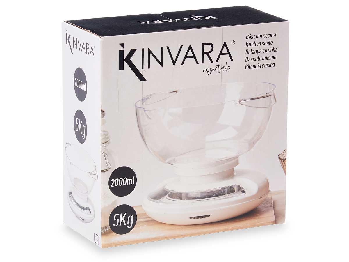 Bilancia da Cucina Meccanica Analogica 5kg con Contenitore Misuratore 2L