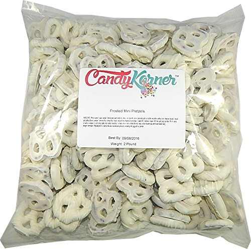 Frosted Mini Pretzels White Chocolate Flavored Coating 2 Pounds (32 Oz)