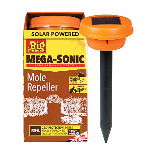 Mega-Sonic Solar Powered Mole Repeller