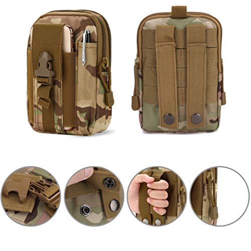Dounto Tactical Waist Pouch Edc Molle Waist Bag Belt Phone Pouch Holster Purse Carrying Pouch For Smartphone, Tools #TOP1