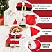 Hundekostüme Weihnachten, Kleidung für Haustiere Weihnachtsmann, Katze Hund Weihnachtskostüm mit Mütze Weihnachtsmann, Neujahr Party Geschenk für Kleine Hunde Katze (L)