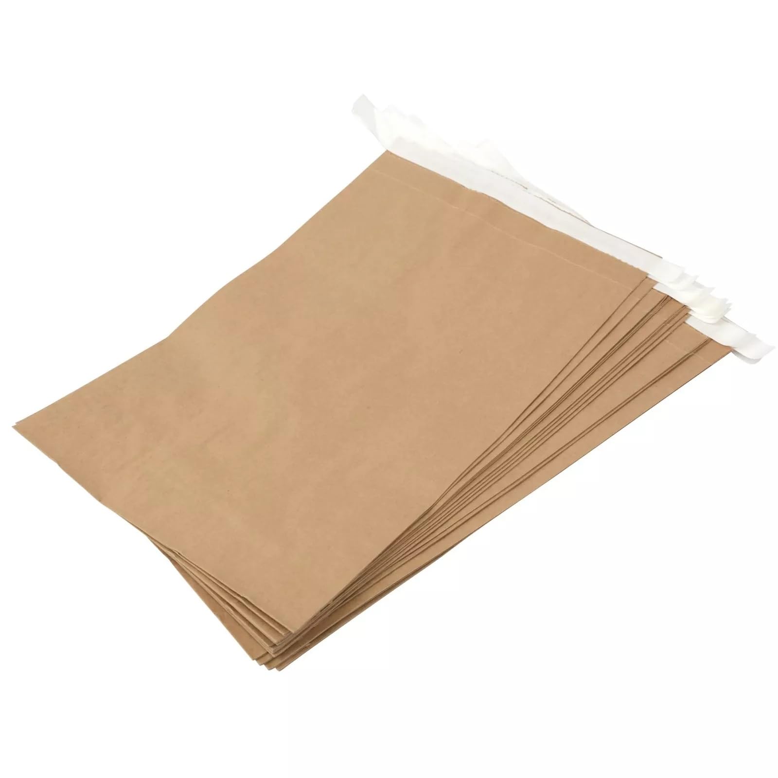 50 Pack Brown Paper Mailing Bags Large 17" x 9" Strong 2ply Kraft Peel & Seal Mailers 100% Recyclable, Expandable Gusset 2.75" Envelopes for Clothing, Documents, Magazines, Photos
