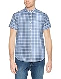 Camiseta SS 1 unidad Wrangler SS 1 PKT Buttondown Camisa Casual, Azul Placid Blue B15, S para Hombre