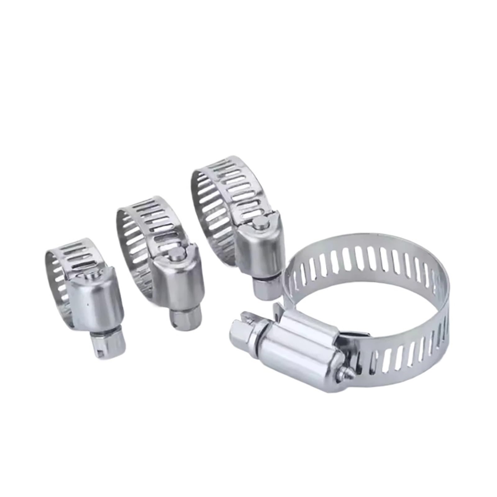 Nodrest A 20Pcs 6-44Mm Djustable Stainless Steel Screw Band Hose Clamps Car Fuel Pipe Clamp Worm Gear Clip
