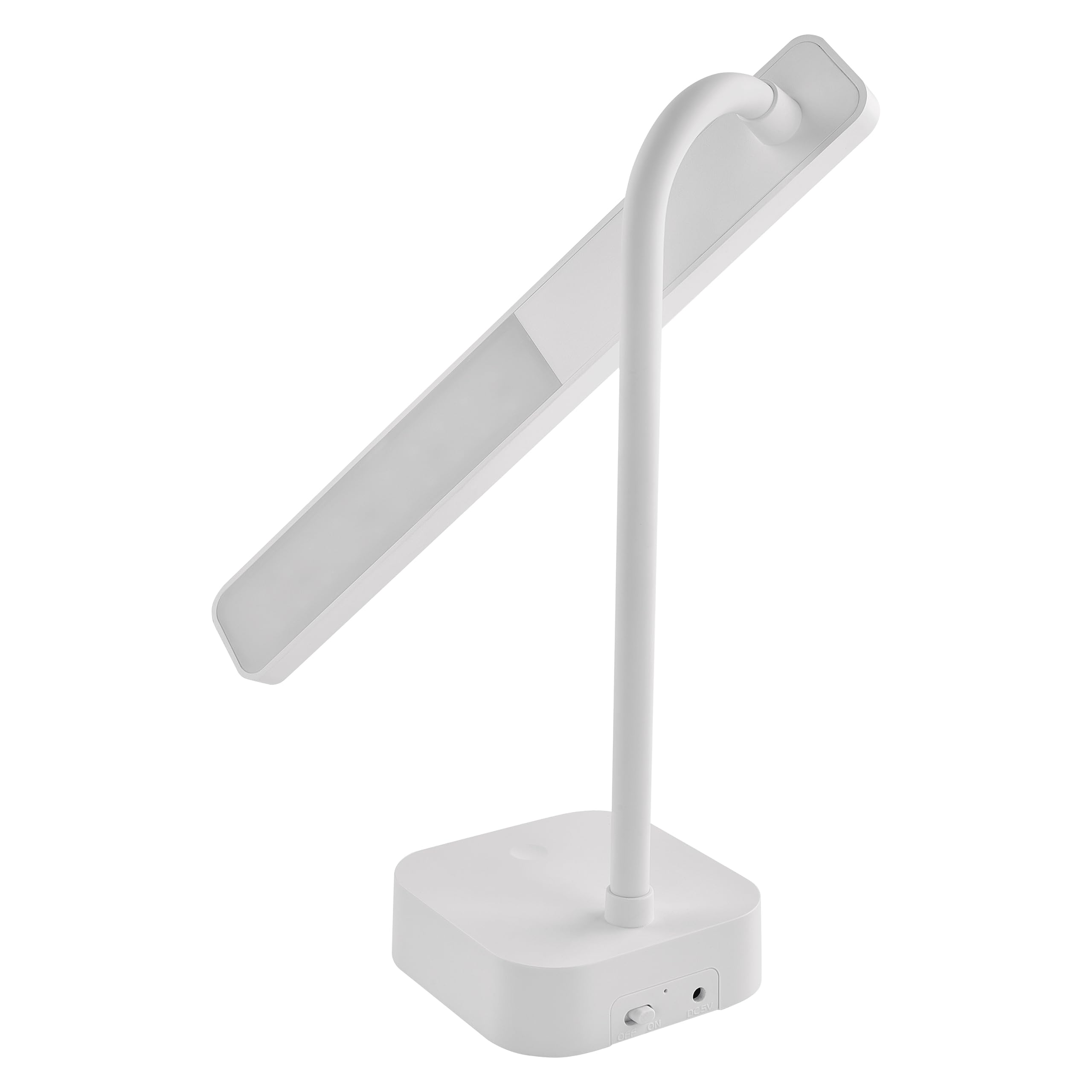 EMOS Lucy akumulatorowa lampa biurkowa LED, ładowana przez USB, czas świecenia 96 h, moc 2 W, jasność 100 lm, bezprzewodowa, giętka, bezstopniowe ściemnianie, kabel USB do ładowania 1 m, biała