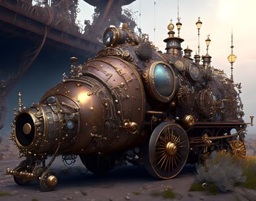 Poster Steampunk Art une invitation au voyage temporel et au repos