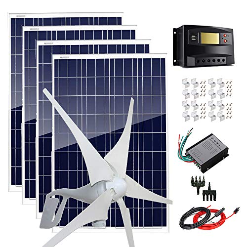 800W 12V 24V Solar Panel Wind Turbine Kit 400W Wind Turbine Generator