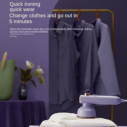 Miniatura 6 de Professional Mini Steam Iron Handheld Portable Garment Steamer Dry Wet Double Clothes Fabric Ironing Machine for Home and Travel